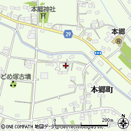 群馬県高崎市本郷町1038周辺の地図