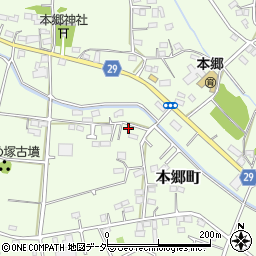 群馬県高崎市本郷町1039周辺の地図