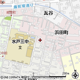 茨城県水戸市浜田町29周辺の地図