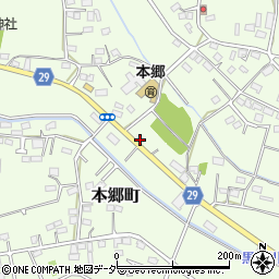 群馬県高崎市本郷町70周辺の地図