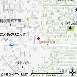 群馬県前橋市箱田町1216周辺の地図