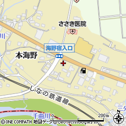 タイヤガーデンピットイン東御店周辺の地図