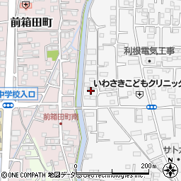 群馬県前橋市箱田町1366周辺の地図