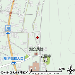 長野県安曇野市明科東川手潮908周辺の地図