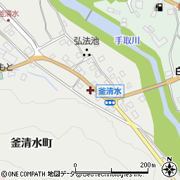 石川県白山市釜清水町ヘ周辺の地図