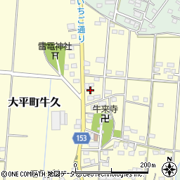 栃木県栃木市大平町牛久421周辺の地図