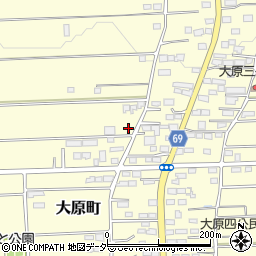 群馬県太田市大原町1498-1周辺の地図