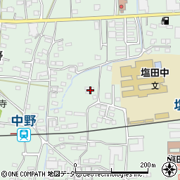 長野県上田市中野385-1周辺の地図