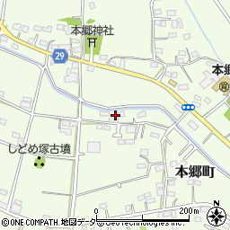 群馬県高崎市本郷町1036周辺の地図