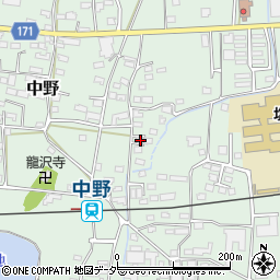 長野県上田市中野395周辺の地図