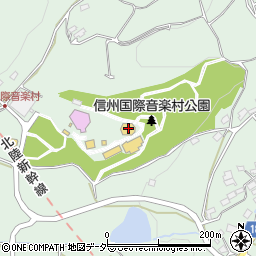 信州国際音楽村　パノラマステージひびき周辺の地図