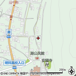 長野県安曇野市明科東川手潮901周辺の地図