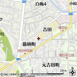 茨城県水戸市吉田周辺の地図