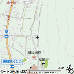 長野県安曇野市明科東川手潮902-2周辺の地図
