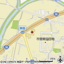 茨城日産自動車岩瀬店周辺の地図