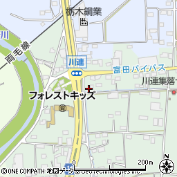 栃木県栃木市大平町川連575周辺の地図