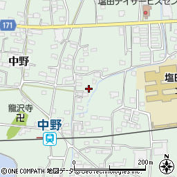 長野県上田市中野397周辺の地図