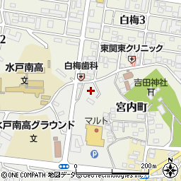 茨城県水戸市元吉田町3189周辺の地図