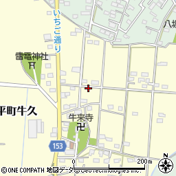 栃木県栃木市大平町牛久318周辺の地図
