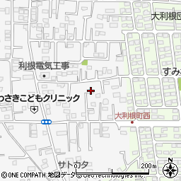 群馬県前橋市箱田町1203-2周辺の地図