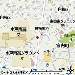 茨城県水戸市元吉田町3267周辺の地図