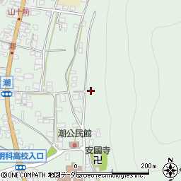 長野県安曇野市明科東川手潮899-3周辺の地図