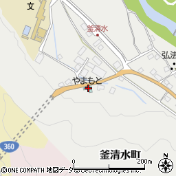 石川県白山市釜清水町ヘ121周辺の地図