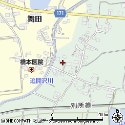 長野県上田市中野873-1周辺の地図