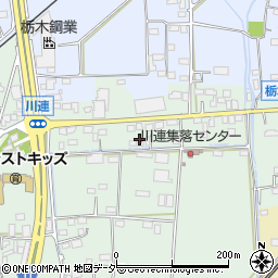 栃木県栃木市大平町川連568周辺の地図