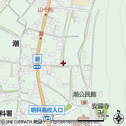 長野県安曇野市明科東川手潮714周辺の地図