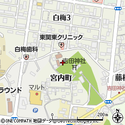 茨城県水戸市宮内町3193周辺の地図