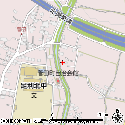 栃木県足利市菅田町337周辺の地図