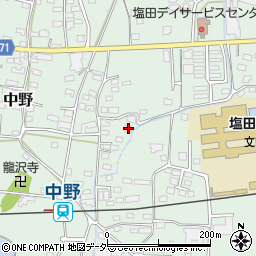 長野県上田市中野390周辺の地図
