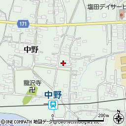 長野県上田市中野590周辺の地図
