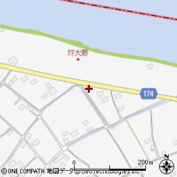 茨城県水戸市圷大野132周辺の地図
