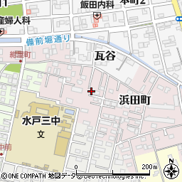 茨城県水戸市浜田町25周辺の地図