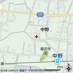 長野県上田市中野575周辺の地図