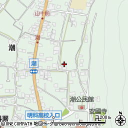 長野県安曇野市明科東川手潮713周辺の地図