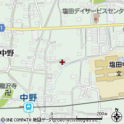 長野県上田市中野391周辺の地図