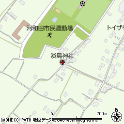 淡島神社周辺の地図