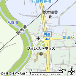 栃木県栃木市大平町川連578-4周辺の地図