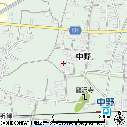 長野県上田市中野572周辺の地図
