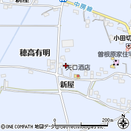 長野県安曇野市穂高有明新屋1629周辺の地図