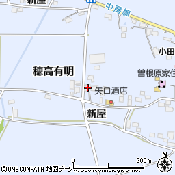 長野県安曇野市穂高有明新屋1629-1周辺の地図