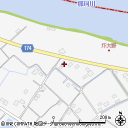 茨城県水戸市圷大野266-1周辺の地図