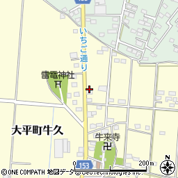 栃木県栃木市大平町牛久415周辺の地図