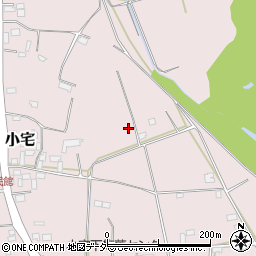 栃木県小山市小宅周辺の地図