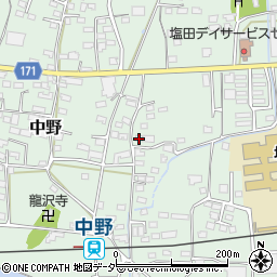 長野県上田市中野357周辺の地図