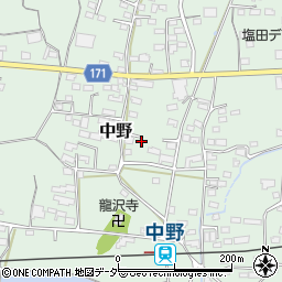 長野県上田市中野584-11周辺の地図