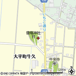 栃木県栃木市大平町牛久401周辺の地図